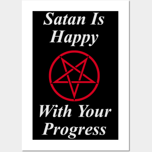 Funny Satanic Design Posters and Art